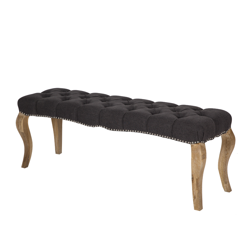 Classic Upholstered Tufted Bench