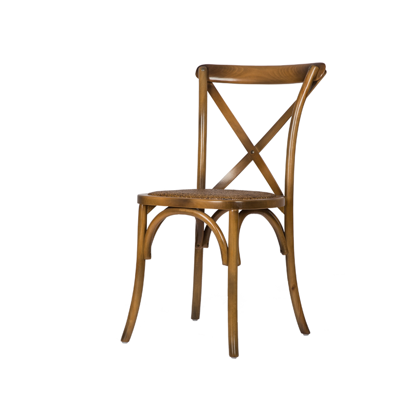 Stackable Cross Back Dining Chair