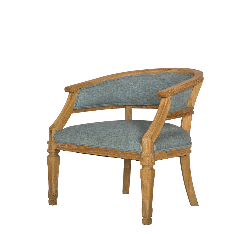 Wood Frame Upholstered Single Sofa
