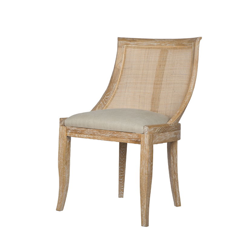 French Country Style Cane Side Chair