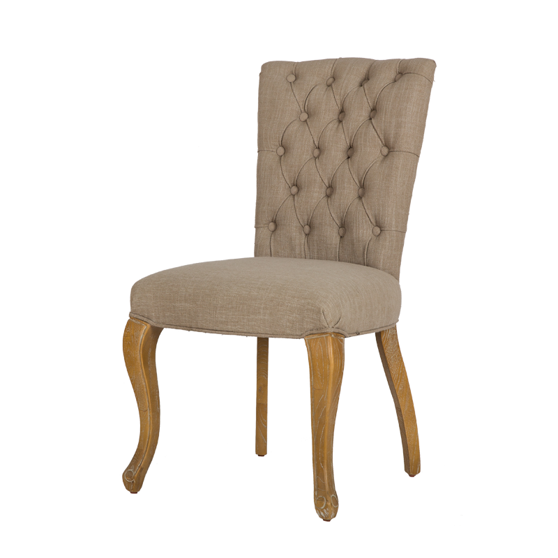 Upholstered Buttoned Dining Side Chair
