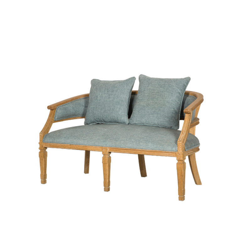 VZC0117 Wood Frame Upholstered Loveseats