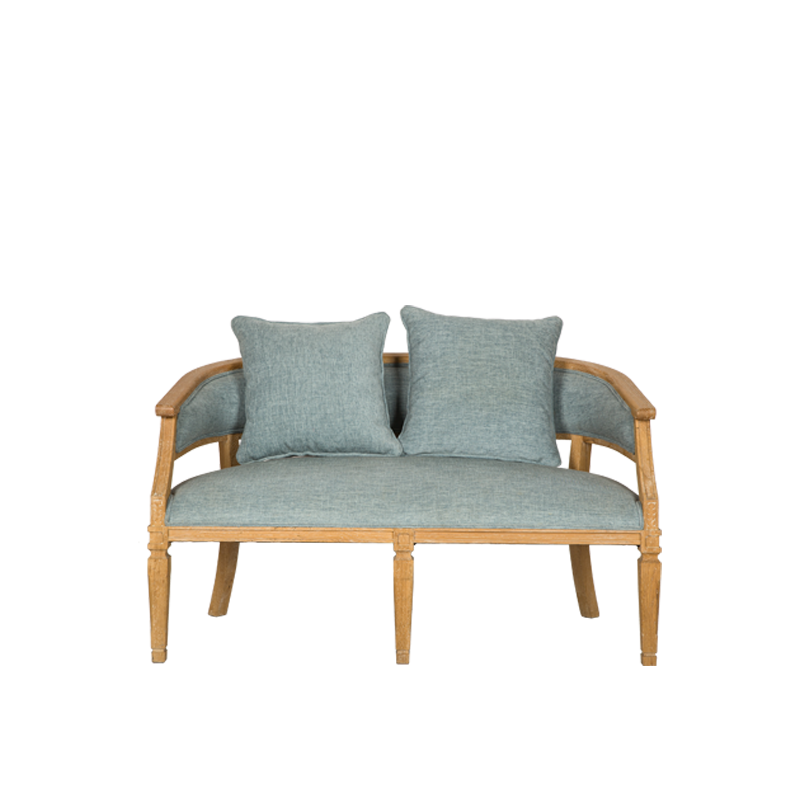 Wood Frame Upholstered Loveseats Vanz